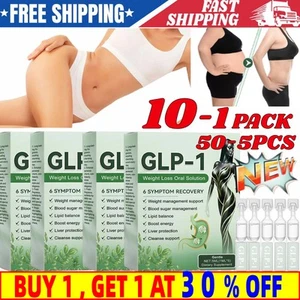 GLP-1 Weight Loss Oral Solution - 6 Symptom Recovery Slimming Drops 1-10 PACK - Picture 1 of 19