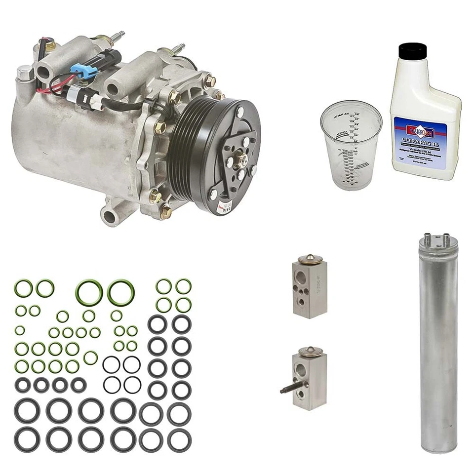 Compresor de aire acondicionado Omega con kit de reparación de aire acondicionado para Chevrolet Venture Pontiac Montana Foto 1 de 1
