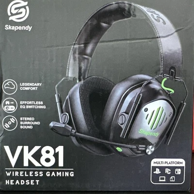 Skapendy VK81 Wireless Gaming Headset - 2.4GHz Wireless & Bluetooth - Image 1 of 2