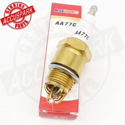 As Champion D16-NGK AB6, 18mm Gasket seat, AccuSpark triple G spark plug AA77C - Image 1 of 4