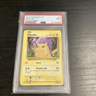 2016 Pokémon XY Pikachu Evolutions #35/108 PSA MINT 9 - Image 1 of 2
