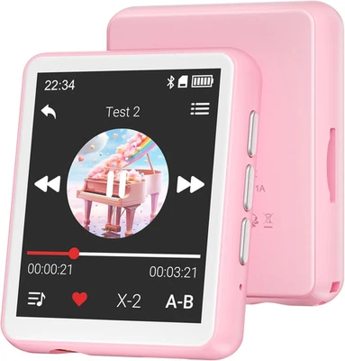 Reproductor MP3 Bluetooth - 128GB Reproductor De Música, Altavoz Incorporado Y R - Imagen 1 de 4