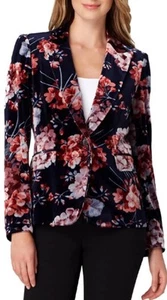 Tahari ASL Petite Samtblazer mit Blumendruck Gr. 14 - Bild 1 von 13