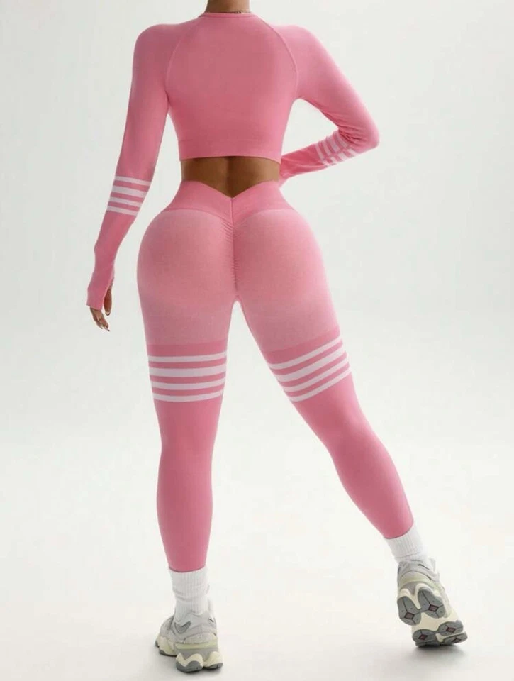 Leggings Scrunch Butt, Rosa, Se Ajusta a S/M/L Leggings Levantamiento de Botines Yoga Leggings Foto 1 de 4