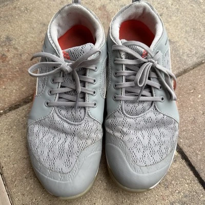 Puma Waterproof Women Size 7.5 Gray Orange Athletic Spikeless Golf Shoes - Image 1 of 3