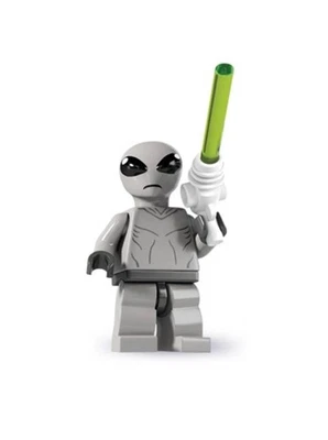LEGO Clásico Alien Minifigura 8827 Serie 6 Nuevo Sellado Retirado CMF Minifigura Gris Foto 1 de 2