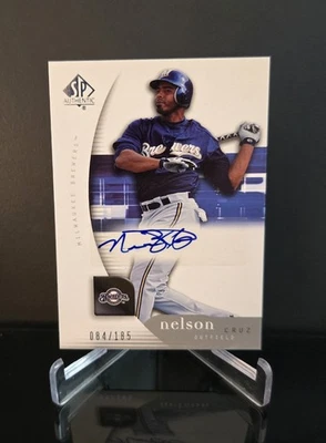 #'ed/185 AUTO 🔥 NELSON CRUZ RC SP 2005 Upper Deck SP Authentic Signature Rookie - Image 1 of 2