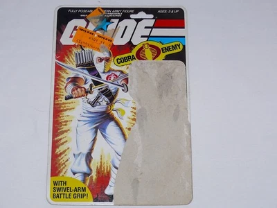 Tarjetero completo sin cortar GI Joe 1984 de colección para Cobra Storm Shadow Foto 1 de 2