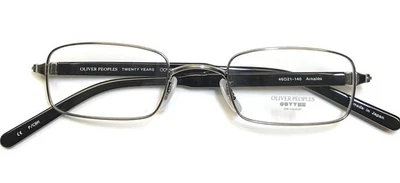 Oliver Peoples Arnaldo P/CBK Eyeglasses Glasses Antique Pewter 46-21-140 No Case - Image 1 of 4