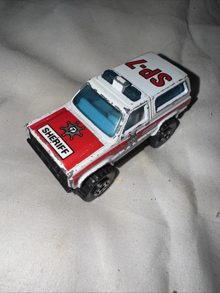 1983 Matchbox 4x4 Chevy Blazer SP-7 Sheriff Police Truck Gaslands / Car Wars - Image 1 of 4