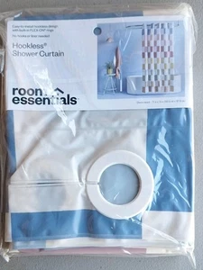 NEW Room Essentials Hookless Shower Curtain 71" x 74" - Picture 1 of 7