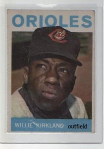 MLB 1964 Topps  # 17 WILLIE KIRKLAND ORIOLES OUTFIELD VG - Picture 1 of 2