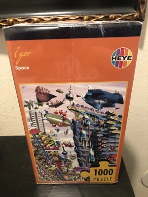 Heye 29186 Igor Space 1000 Piece Jigsaw Puzzle Brand New Sealed  2007 Triangular - Image 1 of 4