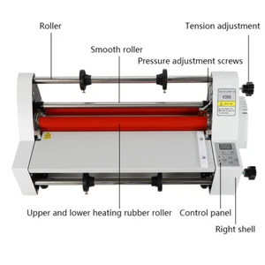 Hot Cold Roll Laminator Digital Display Single & Dual Sided Laminating Machine - Picture 1 of 10