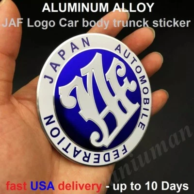 Pegatina calcomanía emblema carrocería carrocería carrocería Japón JAF aluminio 3D JAF Foto 1 de 4