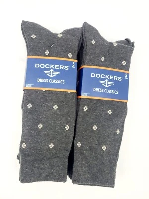 Calcetines Dockers Para Hombre Gris Vestido Dobby Surtido Clásicos 10 Pares Talla 6-12 Foto 1 de 4