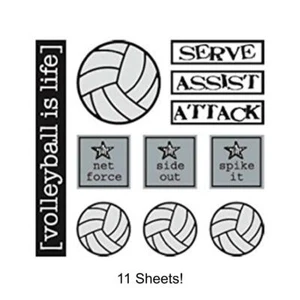 SRM Stickers Have a Ball Volleyball Set- 5 Sheets! Deal for Volleyball Team - Picture 1 of 1
