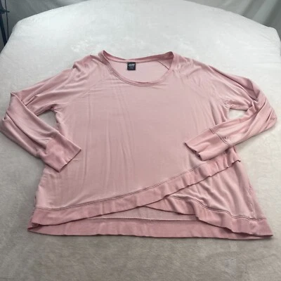 Avia Women's Pink Long Sleeve Casual Pull Over Uneven Hem Tunic Top XXXL 22 - Image 1 of 4