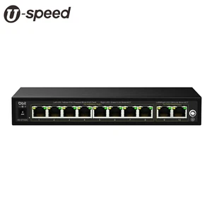 10-Port Ethernet PoE Switch with 8*10/100Mbps Ports PoE+2*Gigabit Uplink Ports - Picture 1 of 11