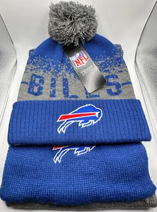 Buffalo Bills Winter Beanie Hat and Scarf Set NFL NWT Christmas gift - Picture 1 of 3