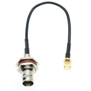 BNC Buchse Schott auf SMB Buchse rechter Winkel RF Zopf FPV Jumper Kabel RG174 - Bild 1 von 6