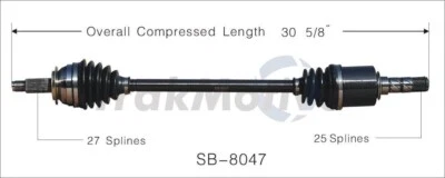 Front Left or Right CV Axle Shaft SurTrack SB-8047 for Subaru Outback Legacy - Image 1 of 4