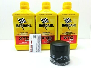 KIT TAGLIANDO OLIO MOTORE BARDAHL XTC C60 10W40 YAMAHA FZ6 Fazer 600 - Imagen 1 de 1