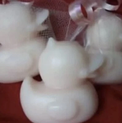 24件婴儿淋浴礼品白鸭派对礼品肥皂动物主题 — 第 1/3 张图片