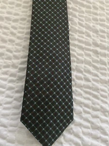 Bachrach Neck Tie Men Black Blue Multi Color 100% Silk Length 60"* - Picture 1 of 4