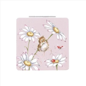 Wrendale Oops A Daisy Field Mouse espejo compacto y caja de exhibición ilustrada - Imagen 1 de 1