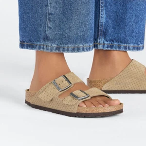 Neu Birkenstcok Arizona Damen schmal 1027066 BEIGE WILDLEDER EU 35-42 - Bild 1 von 8