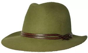 PANIZZA CAPPELLO 54 BON VOYAGE PASCABILE FEDORA PELZ FILZ HERREN MÜTZE GRÜN  - Bild 1 von 11