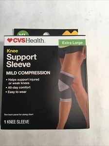 CVS Health Single Knee Support Sleeve Mild Compression Extra Large  - Picture 1 of 5
