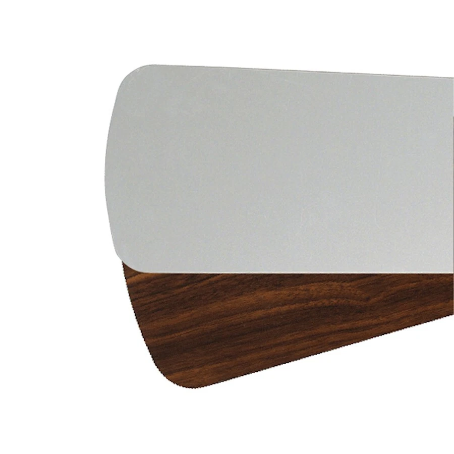 Quorum Type 1-52 Semi Square Fan Blades, Satin Nickel/Walnut - 5256524121 - Image 1 of 1