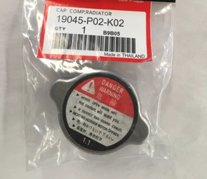 HONDA CIVIC 1999 - 2000 GENUINE RADIATOR CAP 19045-P02-K02 1.1 BAR 16 psi 110kpa - Picture 1 of 3