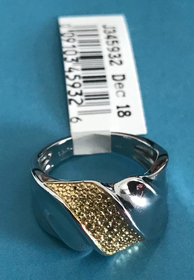 Pave' Colored Diamond Band Ring Sterling 1/4 Cttw by Affinity - Size 7