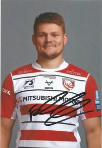 GLOUCESTER RUGBY UNION: FREDDIE CLARKE FIRMATO 6x4 FOTO RITRATTO+COA - Foto 1 di 1