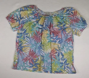 Cathy Daniels Women's Top Size Large Colorful Floral Print T-Shirt - Picture 1 of 8