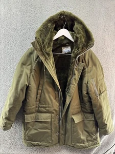 Sears Work Leisure Women's Size XL Green Fleece Lined Zip Up Coat GUC - Picture 1 of 9