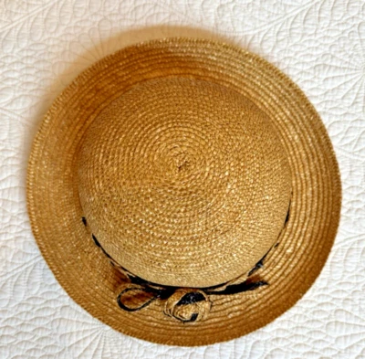 DE COLECCIÓN~SOMBRERO DE PAJA PARA NIÑAS~TALLA M/L~POR "MEMAR"~ITALIA~USADO PARA DECORACIÓN Y NUNCA USADO~"COMO NUEVO"! Foto 1 de 4