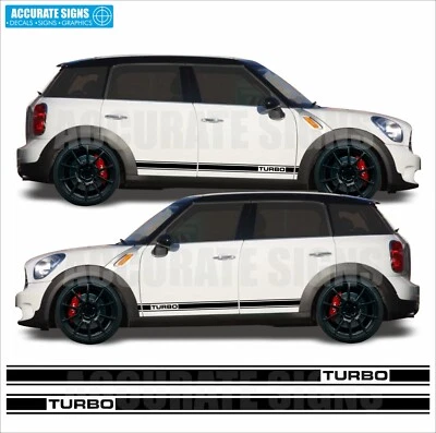 Adesivi per Mini Countryman Strisce Laterali Decalcomanie Grafica Vinile R60 - Immagine 1 di 4