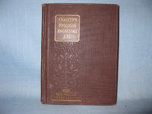 CHAUCER'S PROLOGUE, KNIGHT'S TALE AND NUN'S PRIEST'S TALE, 1925 POCKET CLASSIC - Foto 1 di 12