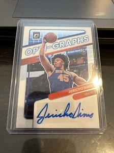 2021-22 Donruss Optic Jericho Sims Rookie RC Opti-Graphs Auto Autograph #/99 - Picture 1 of 2