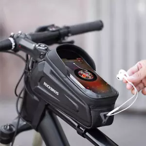 ROCKBROS Rahmentasche Fahrradtasche 6.8'' Handyhalterung Wasserabweisend Tasche - Bild 1 von 11