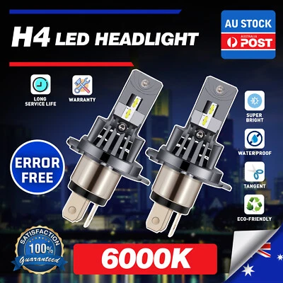 For RENAULT TRAFIC (1989 onwards ) Kit Hi/Low Beam H4 LED Headlight Bulb White - image 1 of 4