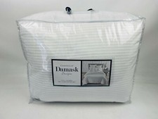 Charter Club Damask Matelassé Ribbed Full / Queen 3 Pc Comforter Set White $300