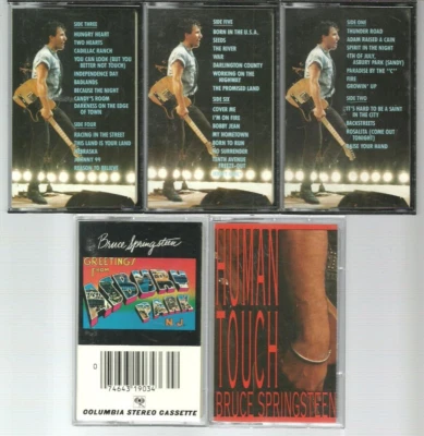 5) Bruce Springsteen cassettes (cassette lot) VG-EX COND... - Image 1 of 4