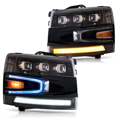 VLAND For 2007-2013 Chevy Silverado 1500 2500HD 3500HD FULL LED Headlights Lamps - Image 1 of 4