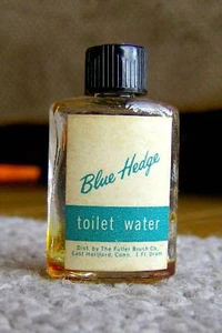 SELTENER 50er Jahre WINZIGER PARFÜMFLAKON Blue Hedge Toilettenwasser VOLLER BRUSH COMPANY alt - Bild 1 von 3