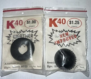 K40 Electronics Weather Cap & Weather Donut Roof Gasket K-40 Antennas. Very Rare - Picture 1 of 3